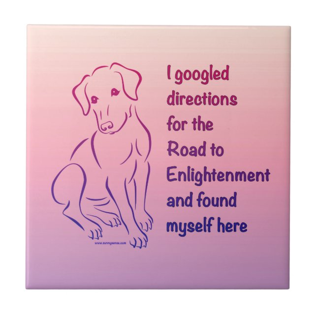 Puppy Road to Enlightenment Tile (Front)