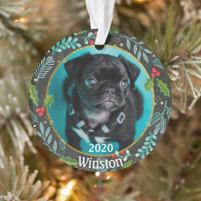 Puppy’s First Christmas Photo Ornament (Tree)