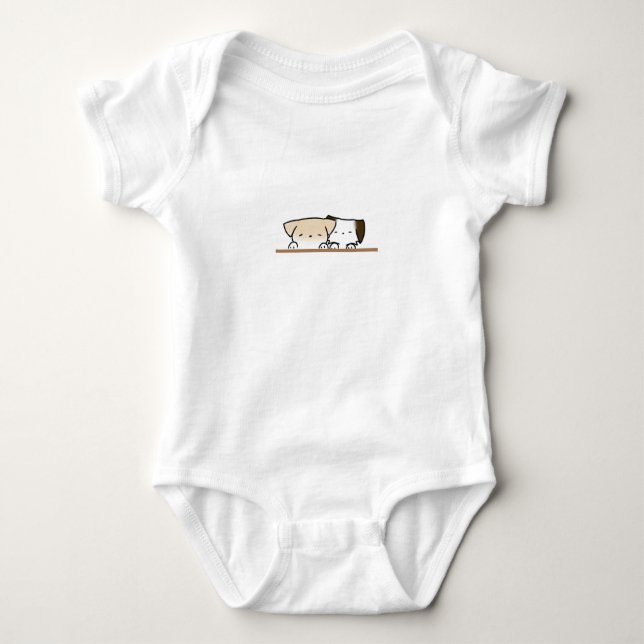 Puppy’s rompertje  baby bodysuit (Front)