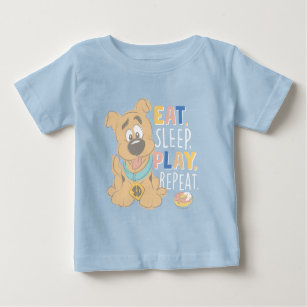 Puppy Scooby-Doo "Eat, Sleep, Play, Repeat" Baby T-Shirt