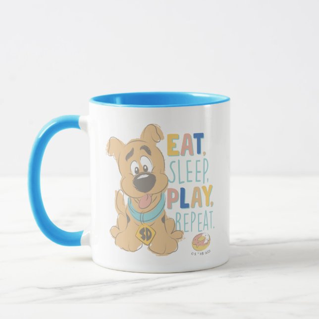 Puppy Scooby-Doo "Eat, Sleep, Play, Repeat" Mug (Left)