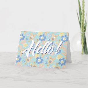Puppy Scooby-Doo Flower Pattern Card