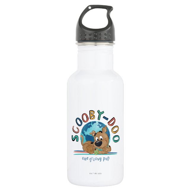 Puppy Scooby-Doo "One Groovy Pup" 532 Ml Water Bottle (Front)