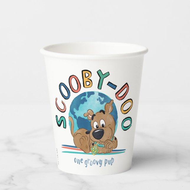 Puppy Scooby-Doo "One Groovy Pup" Paper Cups (Front)