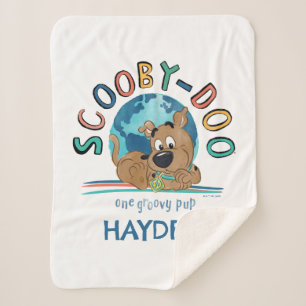 Puppy Scooby-Doo "One Groovy Pup" Sherpa Blanket