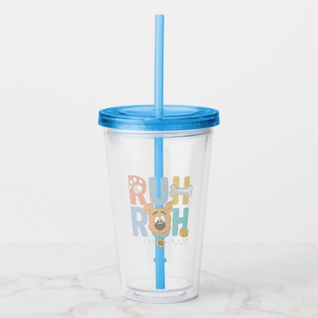 Puppy Scooby-Doo "Ruh Roh" Acrylic Tumbler (Front)