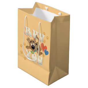 Puppy Scooby-Doo "Ruv You" Medium Gift Bag