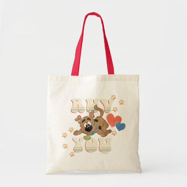 Puppy Scooby-Doo "Ruv You" Tote Bag (Front)
