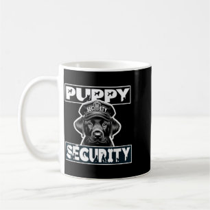 Puppy Security Dog Catcher Costume Black Lab Coffee Mug