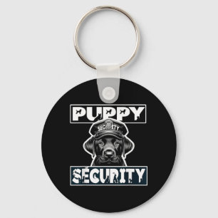 Puppy Security Dog Catcher Costume Black Lab Key Ring