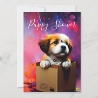 Puppy Shower Cute Personalised Dog Adoption