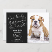 Puppy Shower Party - Elegant Black Modern New Pet
