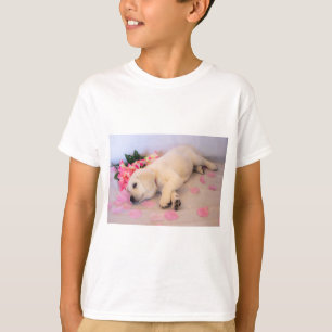 Puppy Sleep Flower 01 T-Shirt