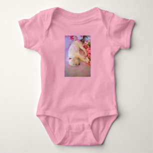 Puppy Sleepy Veil 01 Baby Bodysuit