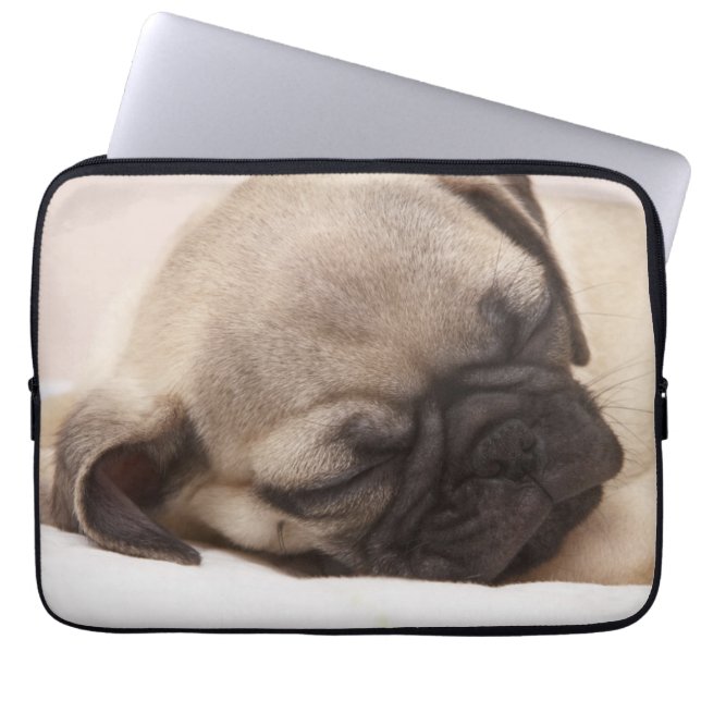 Puppy Soundly Sleeping Laptop Sleeve (Front)