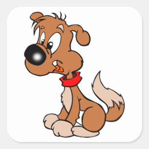 Puppy Square Sticker