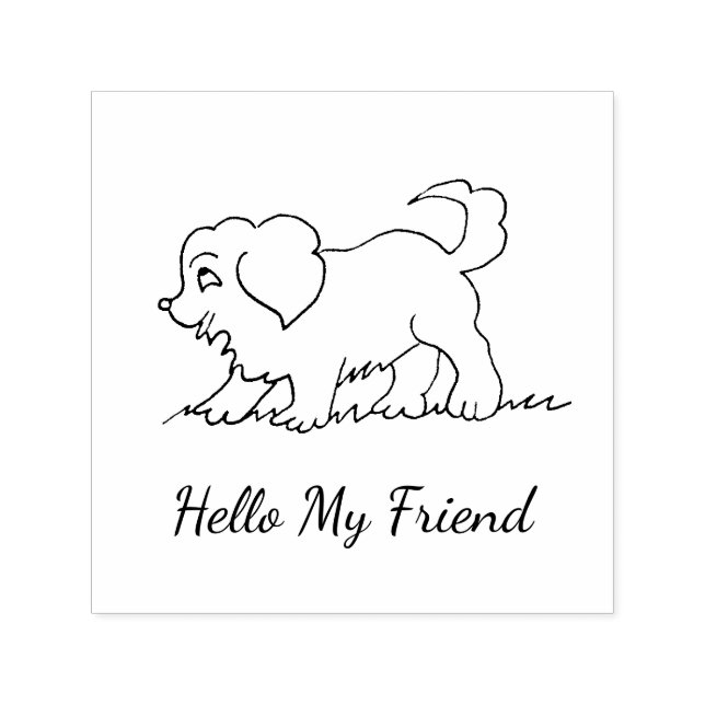 Puppy Stamp for Friend (Design)