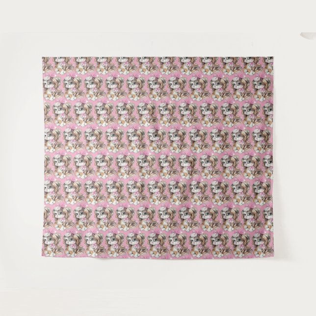 Puppy Tapestry (Front (Horizontal))