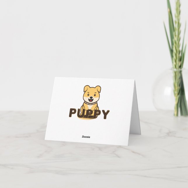 Puppy Thank You Card (Back)