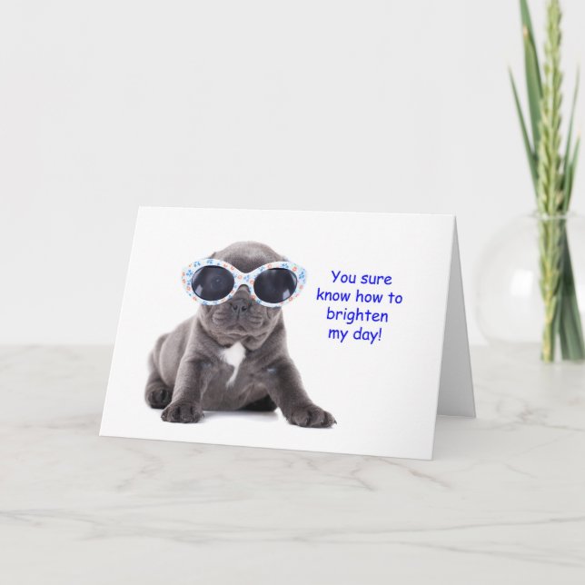 Puppy Thinking of You Card (Front)