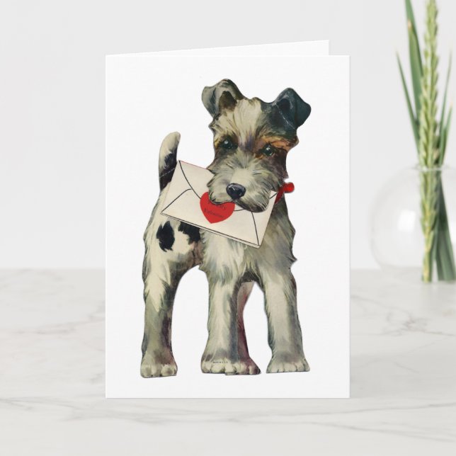 Puppy Valentine's Day Card (Front)