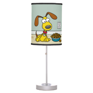 Puppy with Food Lamp