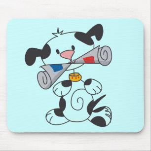 Puppy With Newspaper T-shirts and Gifts Mouse Pad