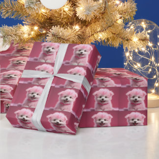 puppy wrapping paper