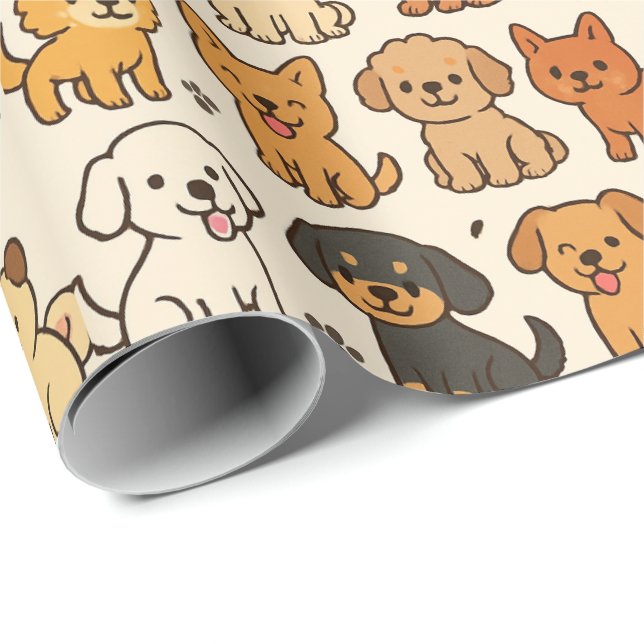 Puppy Wrapping Paper (Roll Corner)