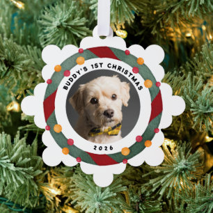 Puppy's 1st Christmas Tree Decoration Card