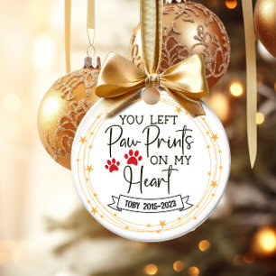 Puppy's First Christmas Ceramic Tree Decoration