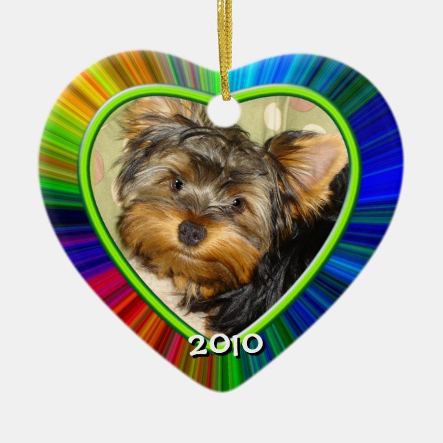 Puppy's First Christmas Ornament (Front)
