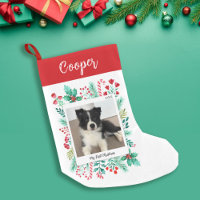 Puppy's First Christmas Photo and Name