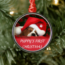 Puppy's First Christmas (Round)