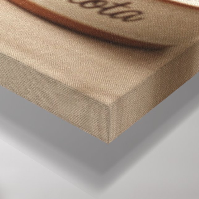 Puppy's First Turkey Day Canvas Print (Corner(Bottom))