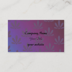 Puprle Modern Floral Design Business Card