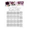 Puprle Pink Floral 20-Table Wedding Seating Chart