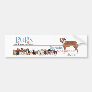 PUPs Logo Merchandise Bumper Sticker