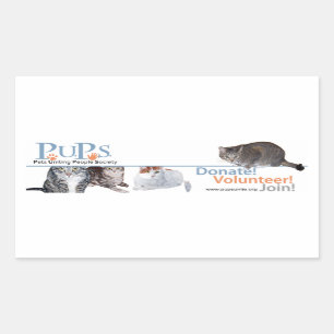 PUPs Logo Sticker with Cats