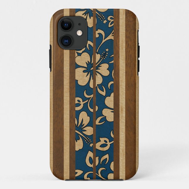 Pupukea Vintage Hawaiian Surfboard iPhone 5 Cases (Back)