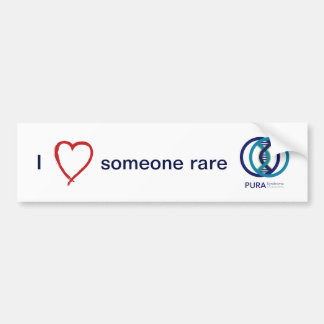 PURA I Love Someone Rare bumper sticker