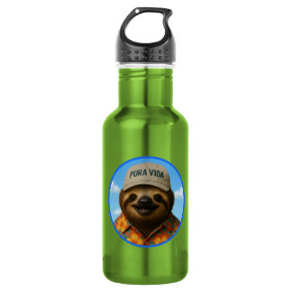 Pura Vida AI Sloth 532 Ml Water Bottle