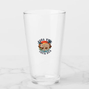 Pura Vida Beach Costa Rica Tropical Sunset Nature  Glass