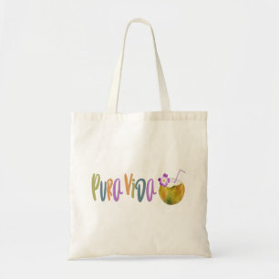 Pura Vida Coconut Costa Rica Tote Bag