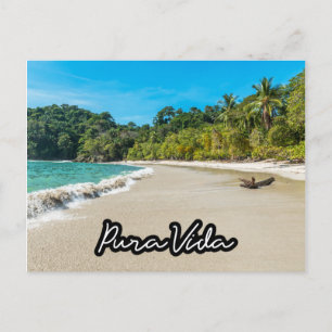 Pura Vida Costa Rica Beach Souvenir Postcard