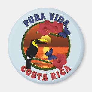Pura Vida Costa Rica Template Magnet