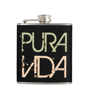 Pura Vida Hip Flask