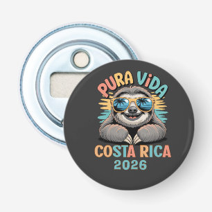 Pura Vida Sloth Lovers Costa Rica Relaxed Bottle Opener