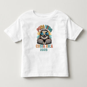 Pura Vida Sloth Lovers Costa Rica Relaxed  Toddler T-Shirt
