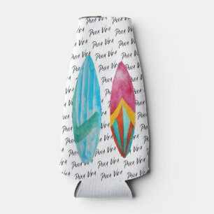 Pura Vida Surfboard Costa Rica Beer Bottle Cooler